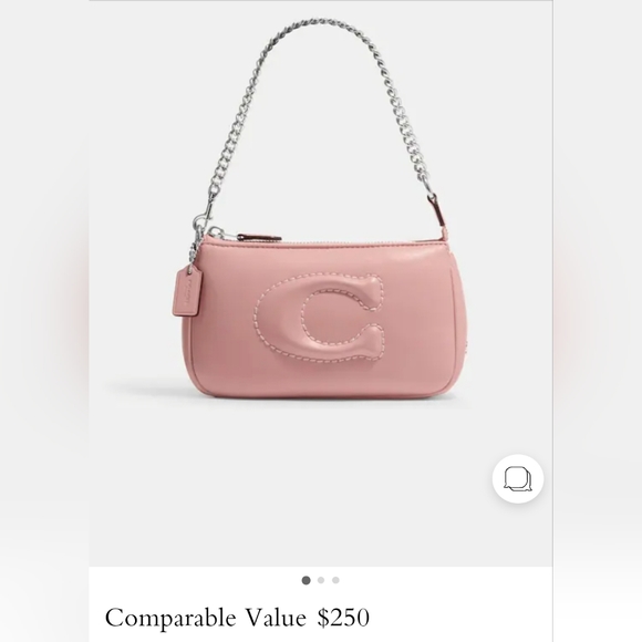 🎀Clearance🎀 NWT Nolita 19 W Signature Quilting Silver chain. Rare- Leather - Picture 6 of 10